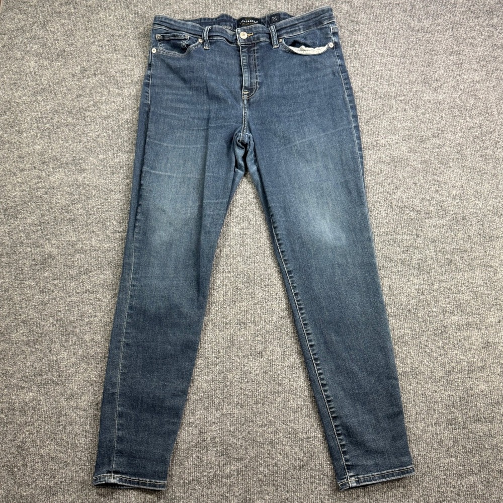Lucky Brand Ava Skinny Jeans Womens 12/31 Blue Denim Stretch Mid Rise Casual‎